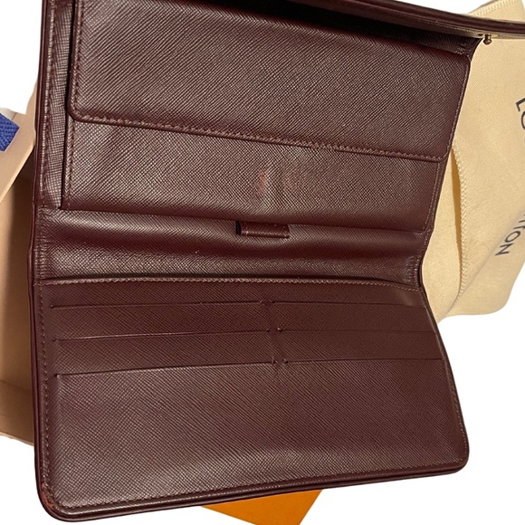 Louis Vuitton Pink Red Denim Long Wallet - Picture 3 of 7